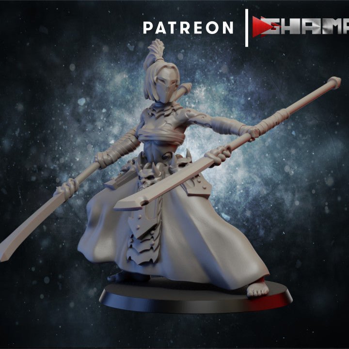 Dark Elda Mandragora, Resin miniatures 11:56 (28mm / 32mm) scale - Ravenous Miniatures
