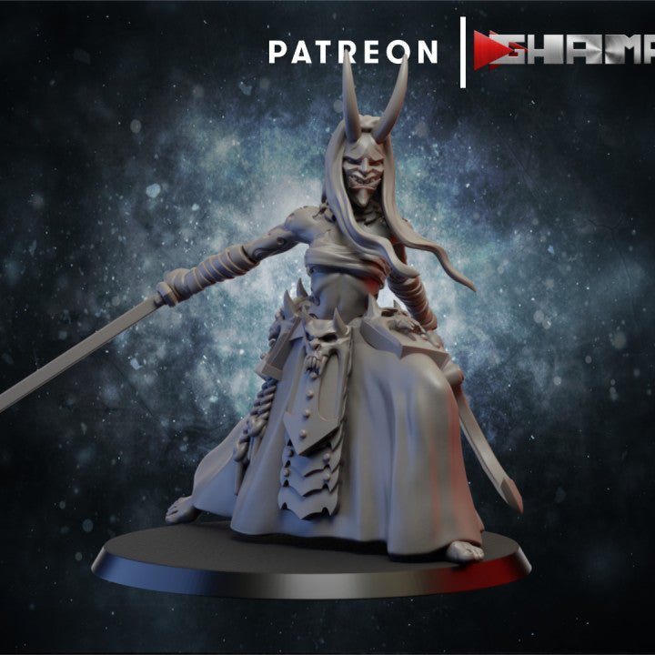 Dark Elda Mandragora, Resin miniatures 11:56 (28mm / 32mm) scale - Ravenous Miniatures