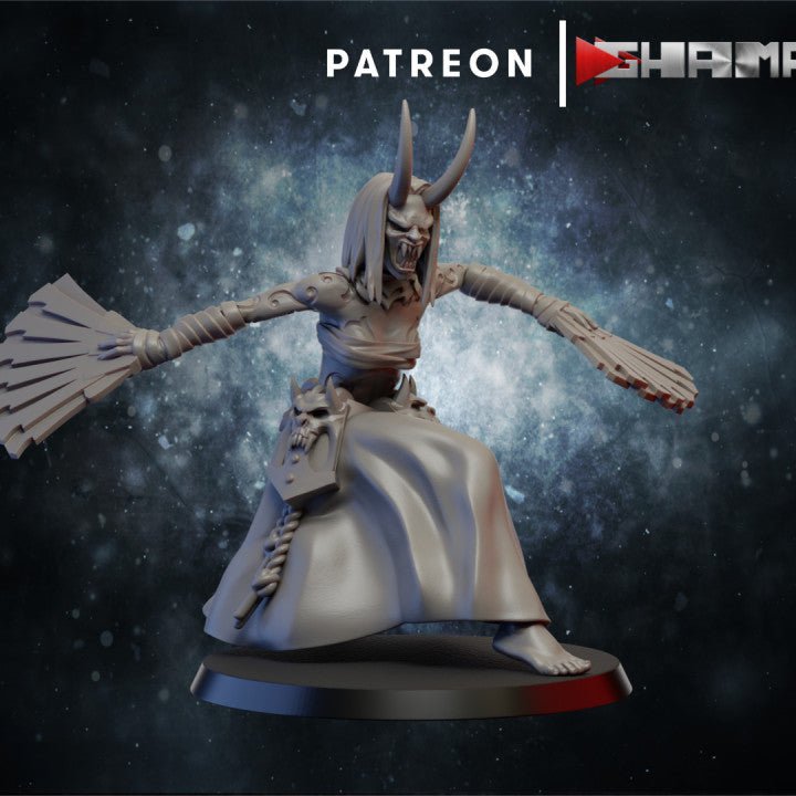 Dark Elda Mandragora, Resin miniatures 11:56 (28mm / 32mm) scale - Ravenous Miniatures
