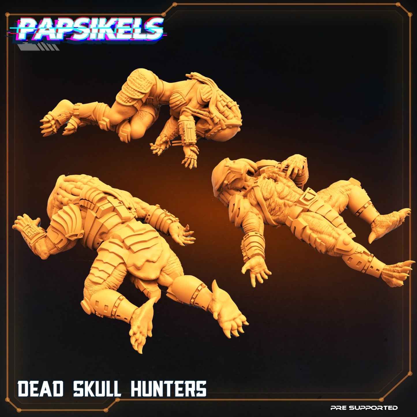 Dead skull hunters, Resin miniatures, unpainted and unassembled - Ravenous Miniatures