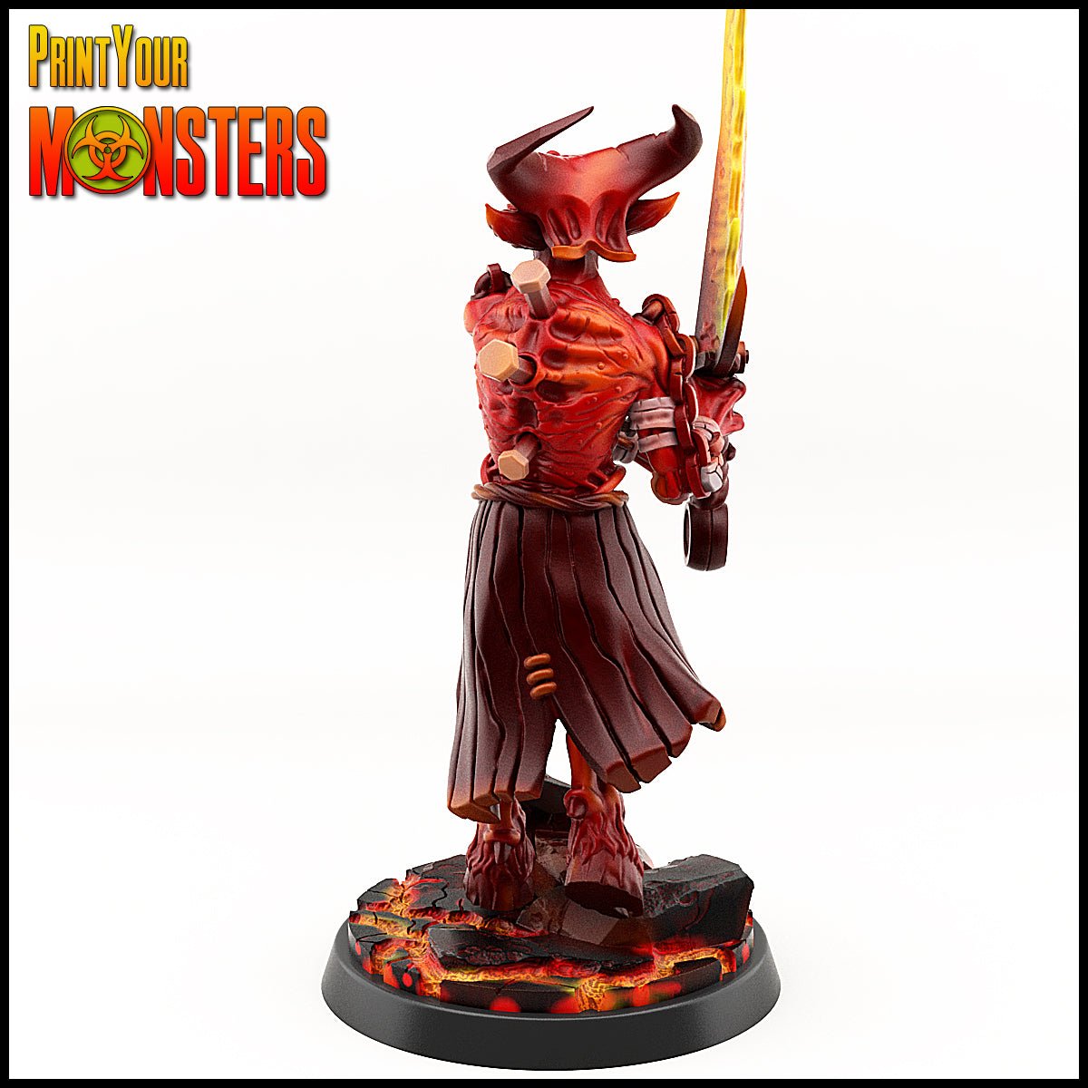Demon Chief, (28/32mm) resin miniatures for TTRPG and wargames - Ravenous Miniatures