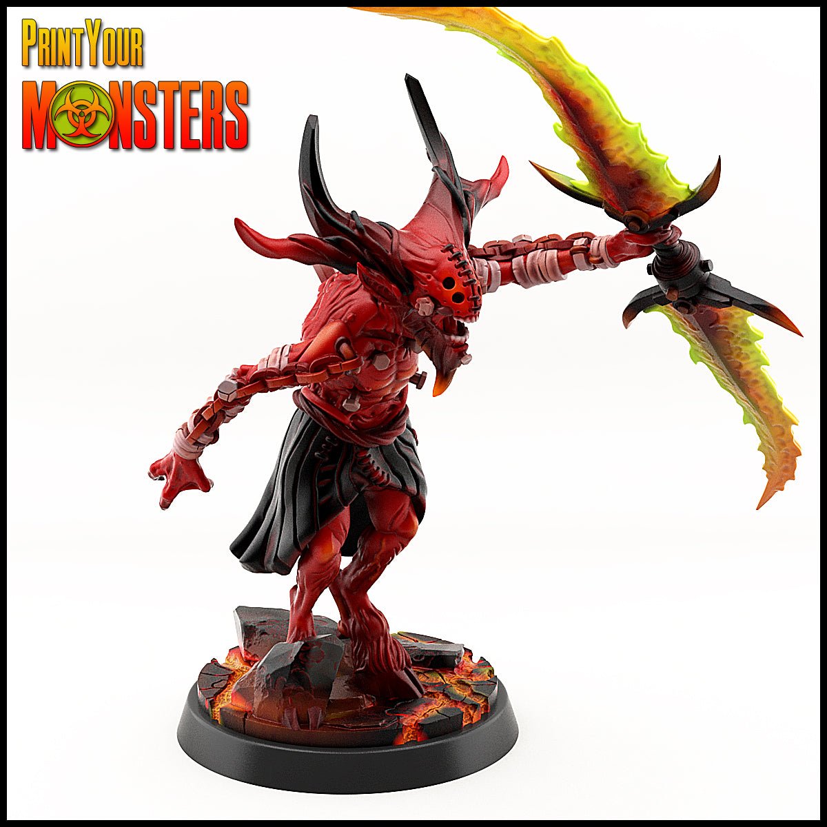 Demon Ragger, 28/32mm resin miniatures for TTRPG, wargames and painting - Ravenous Miniatures