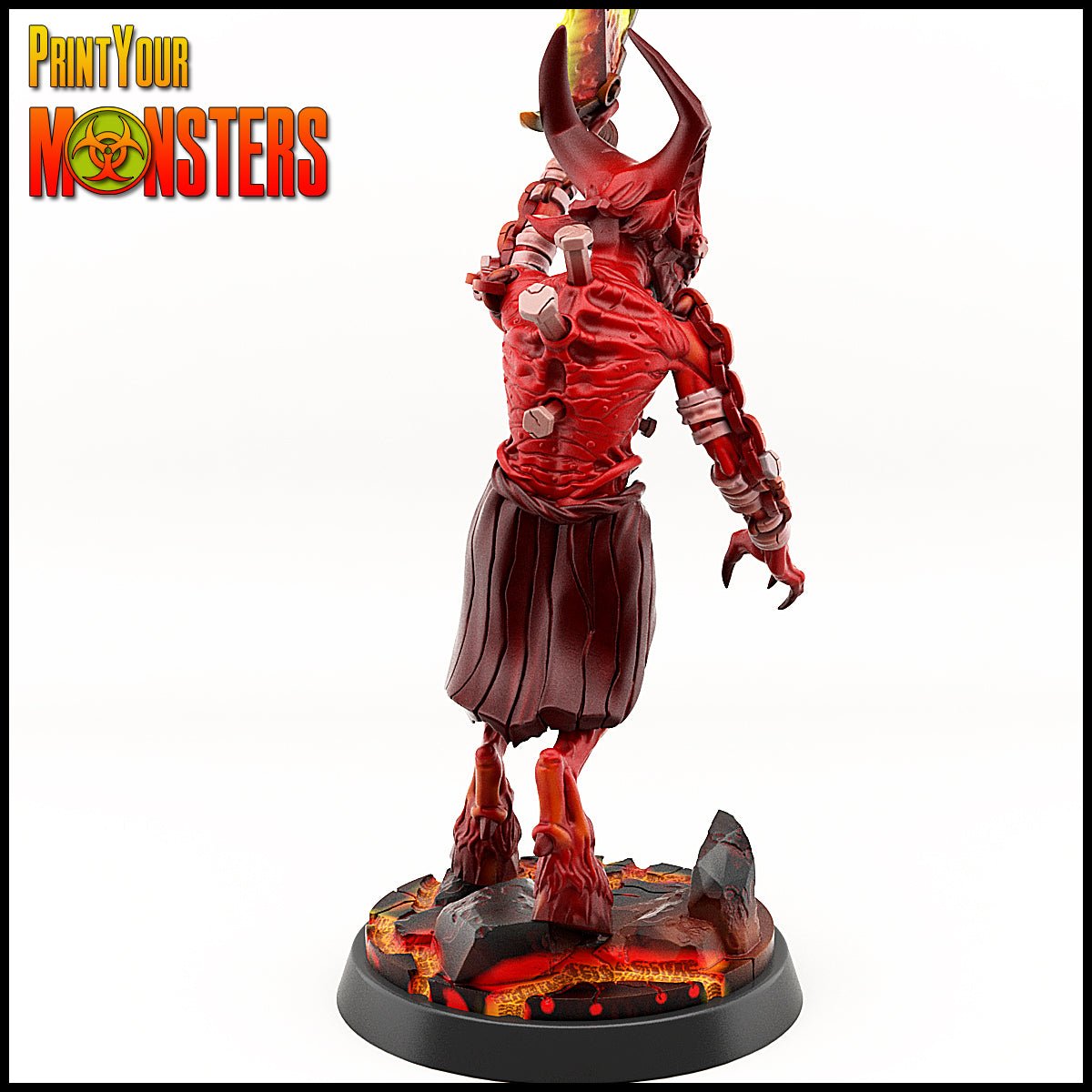 Demon sword bearer, 28/32mm resin miniatures for TTRPG, wargames and painting - Ravenous Miniatures