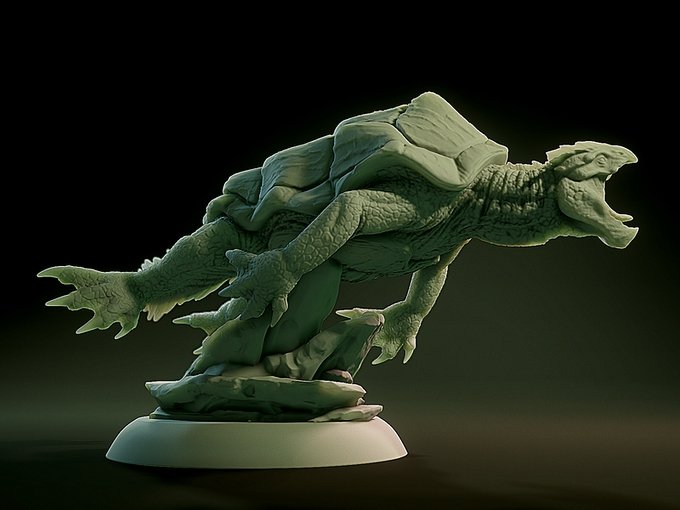 DragonTurtle, Resin miniatures 11:56 (28mm / 34mm) scale - Ravenous Miniatures