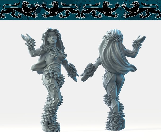 Dryads, Resin miniatures 11:56 (28mm / 34mm) scale - Ravenous Miniatures