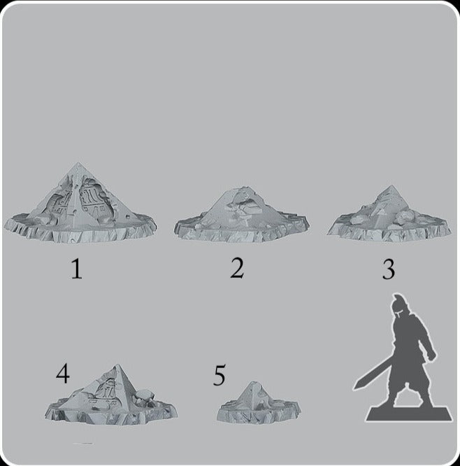 Egyptian Ruins, 28/32mm resin miniatures for TTRPG and wargames - Ravenous Miniatures