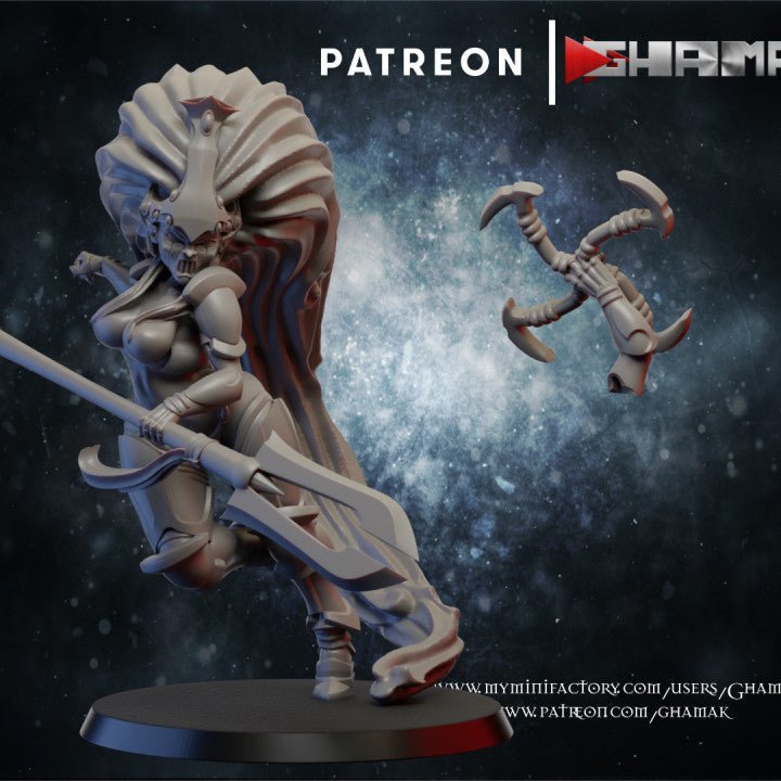 Elda Jain, Resin miniatures 11:56 (28mm / 32mm) scale - Ravenous Miniatures