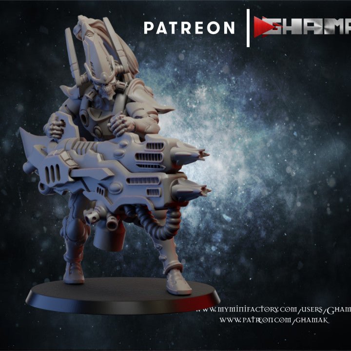 Elda Reapers, Resin miniatures 11:56 (28mm / 32mm) scale - Ravenous Miniatures