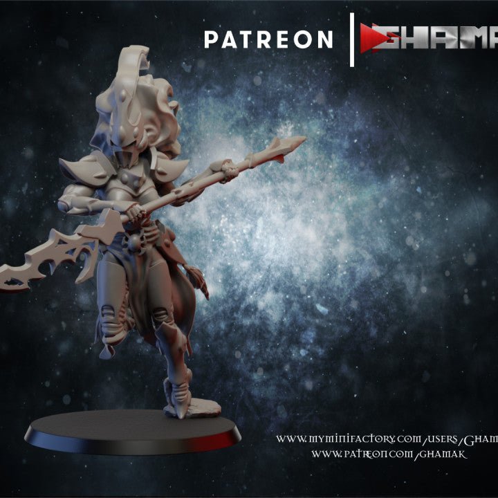 Elda Warriors, Resin miniatures 11:56 (28mm / 32mm) scale - Ravenous Miniatures