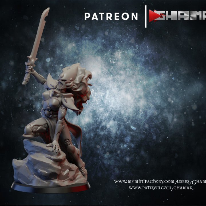 Elda Warriors, Resin miniatures 11:56 (28mm / 32mm) scale - Ravenous Miniatures