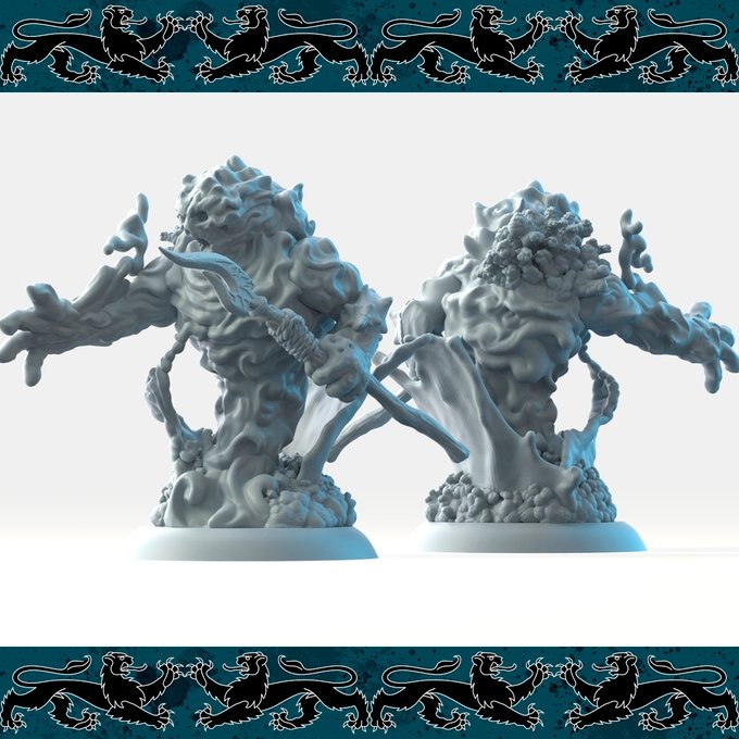 Elementals, Resin miniatures 11:56 (28mm / 34mm) scale - Ravenous Miniatures