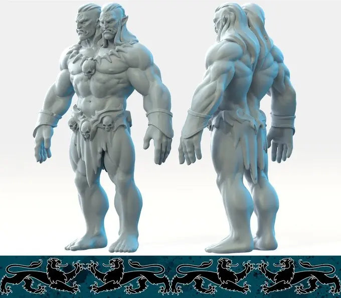 Ettin, Buy resin miniatures by Brayan Naffarrate - Ravenous Miniatures