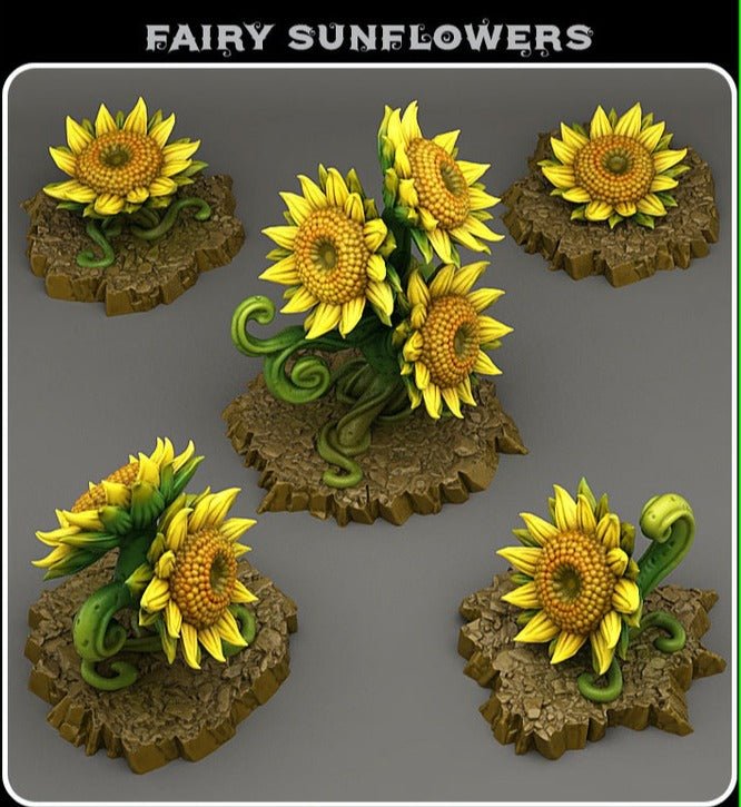 Fairy sunflower, 28/32mm resin miniatures for TTRPG and wargames - Ravenous Miniatures