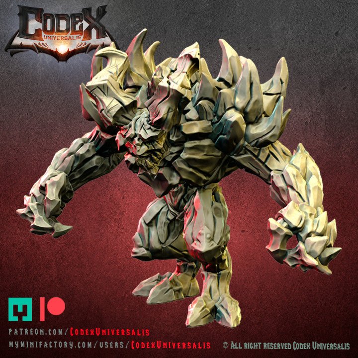 Fire and stone deamons, Resin miniatures 11:56 (28mm / 32mm) scale - Ravenous Miniatures
