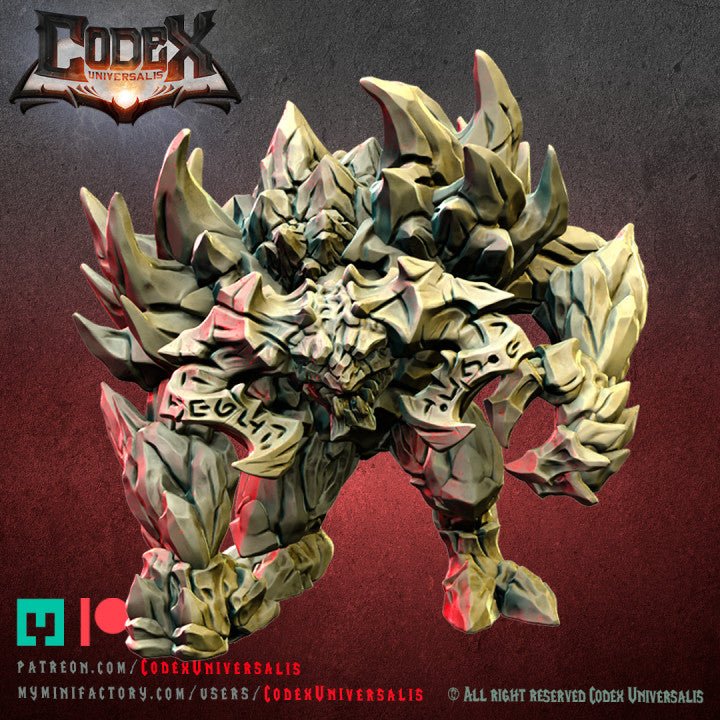 Fire and stone deamons, Resin miniatures 11:56 (28mm / 32mm) scale - Ravenous Miniatures