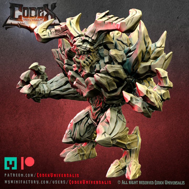 Fire and stone deamons, Resin miniatures 11:56 (28mm / 32mm) scale - Ravenous Miniatures