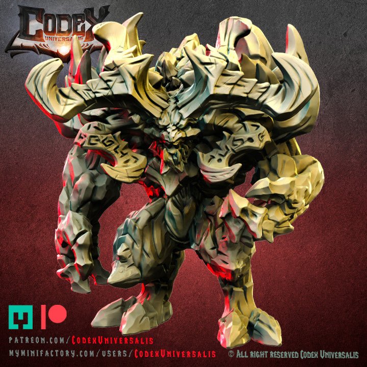 Fire and stone deamons, Resin miniatures 11:56 (28mm / 32mm) scale - Ravenous Miniatures