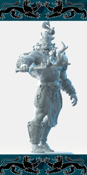 Fire giant, Buy Resin Miniatures by Brayan Naffarate - Ravenous Miniatures