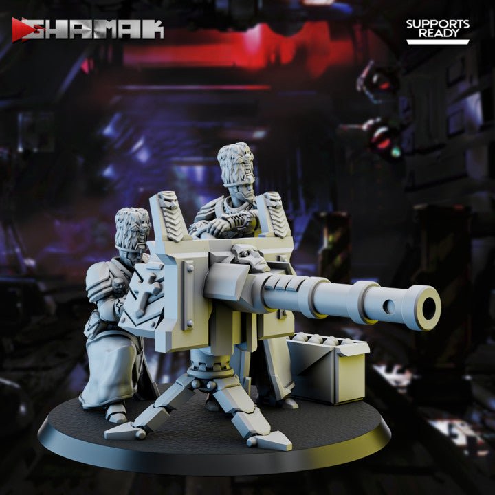 First born Auto-Cannon squad, Resin miniatures 11:56 (28mm / 32mm) scale - Ravenous Miniatures