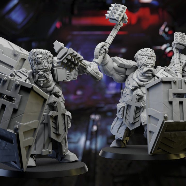 First born Ogre squad, Resin miniatures 11:56 (28mm / 32mm) scale - Ravenous Miniatures