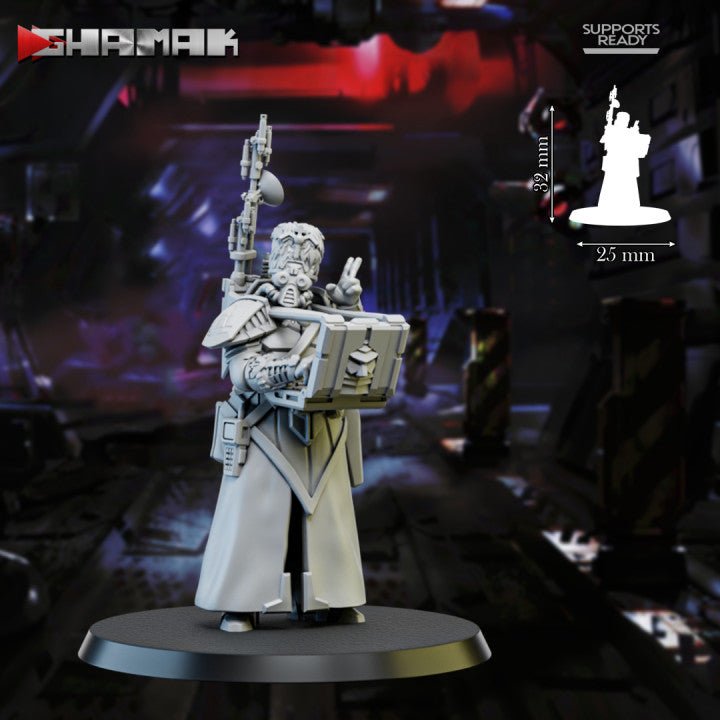 First born Vox Caster, Resin miniatures 11:56 (28mm / 32mm) scale - Ravenous Miniatures