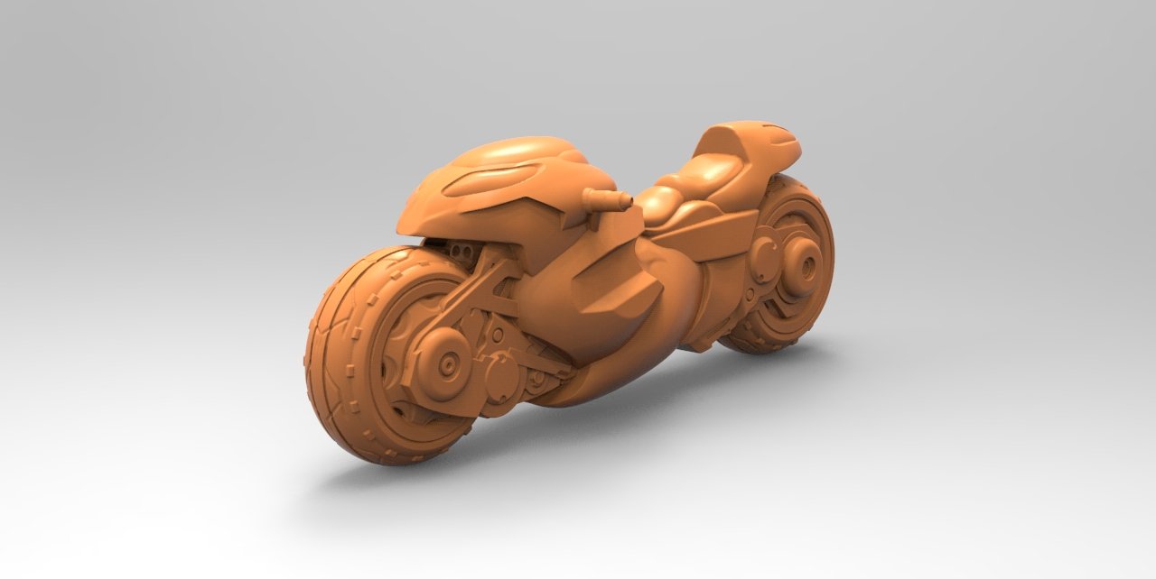 FKMSA Cyber Biker, 3d Printed Resin Miniatures - Ravenous Miniatures