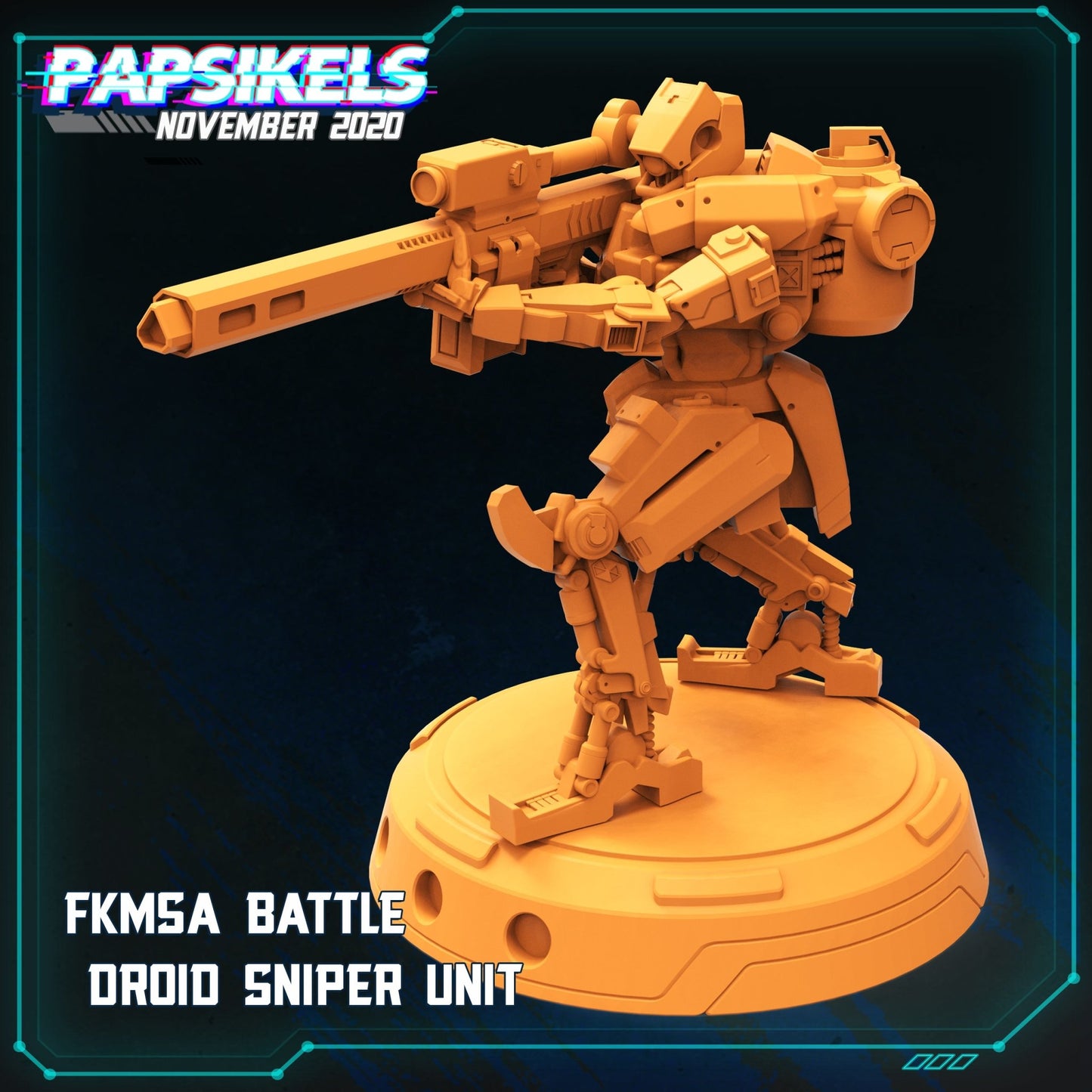 FKMSA Droids, 3d Printed Resin Miniatures - Ravenous Miniatures