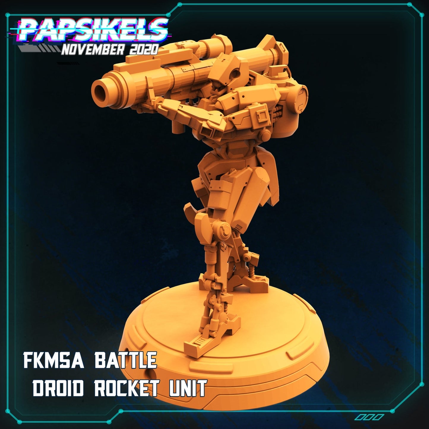 FKMSA Droids, 3d Printed Resin Miniatures - Ravenous Miniatures