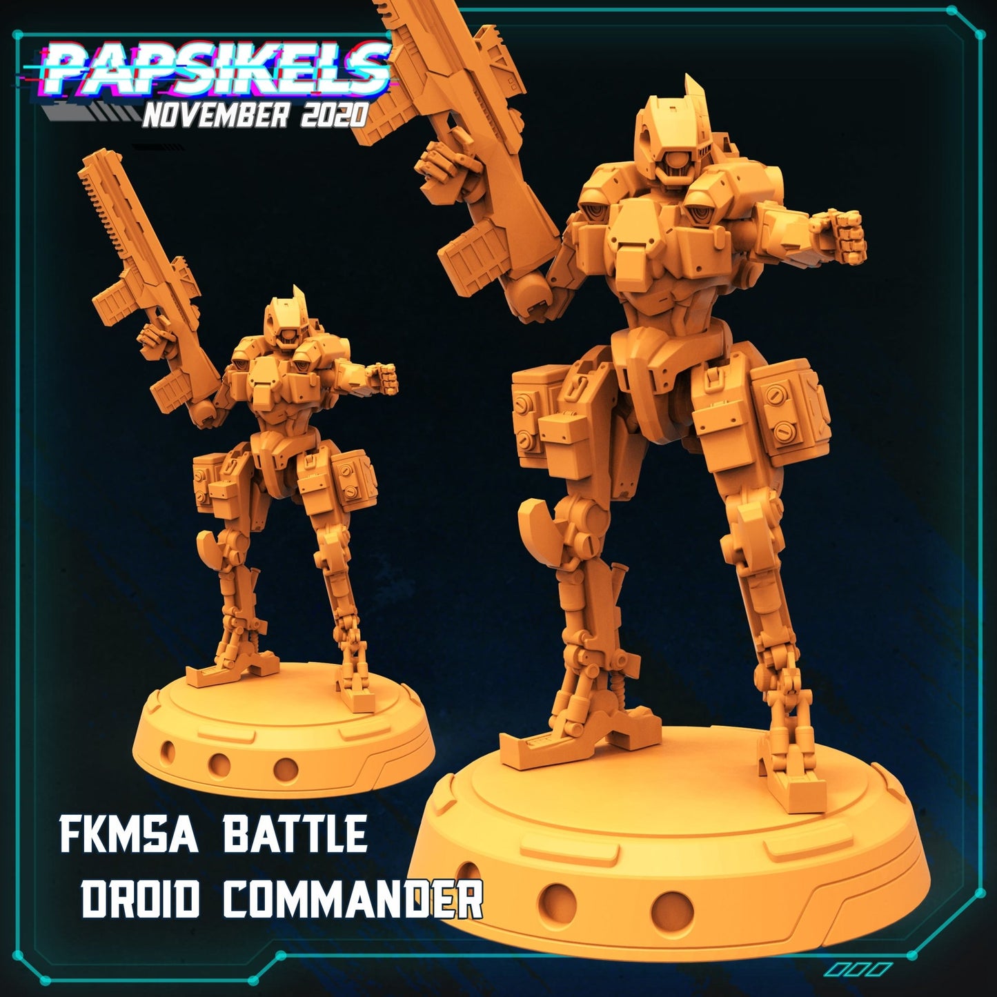 FKMSA Droids, 3d Printed Resin Miniatures - Ravenous Miniatures