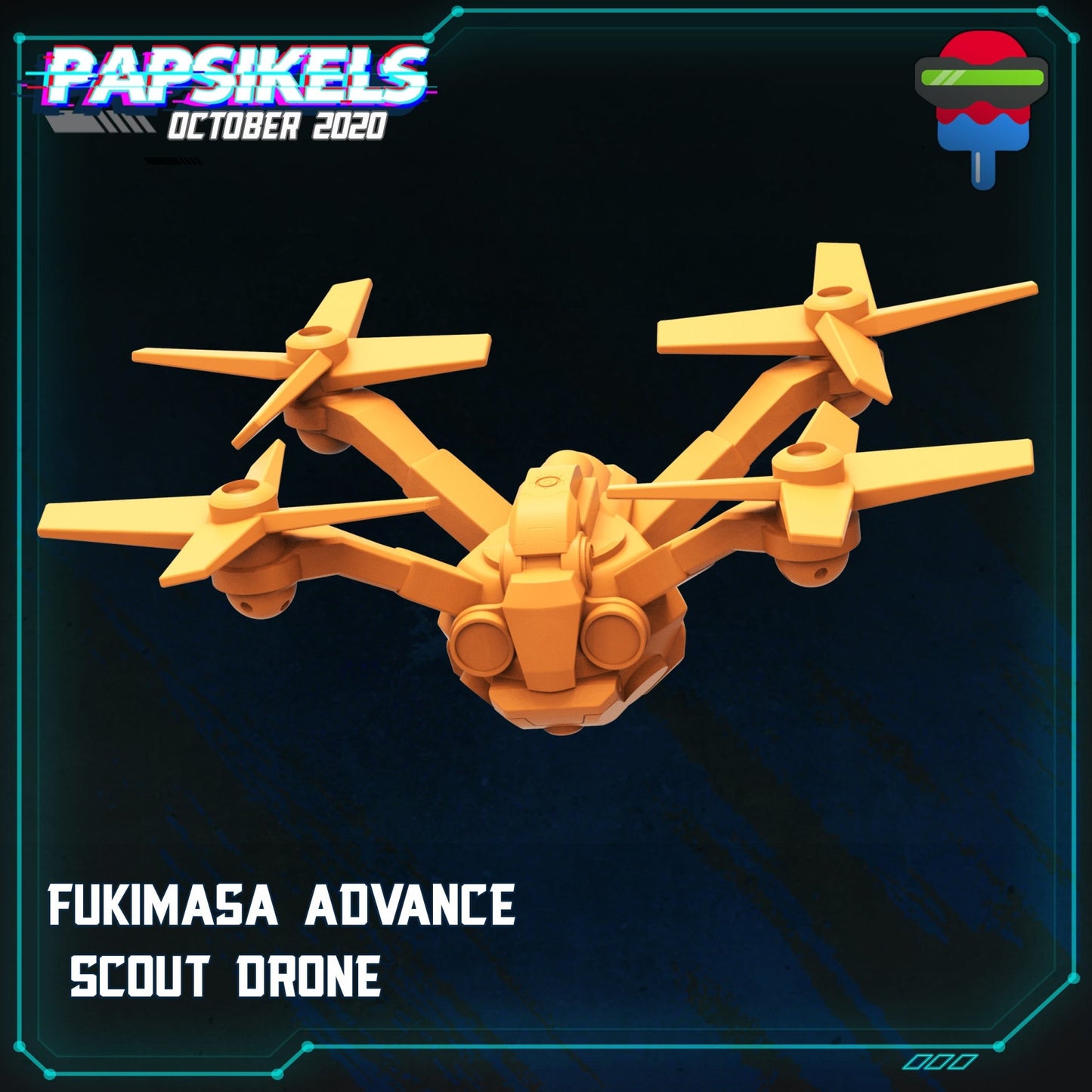 FKMSA Drone, 32mm Scale 3d Printed Resin Miniatures - Ravenous Miniatures