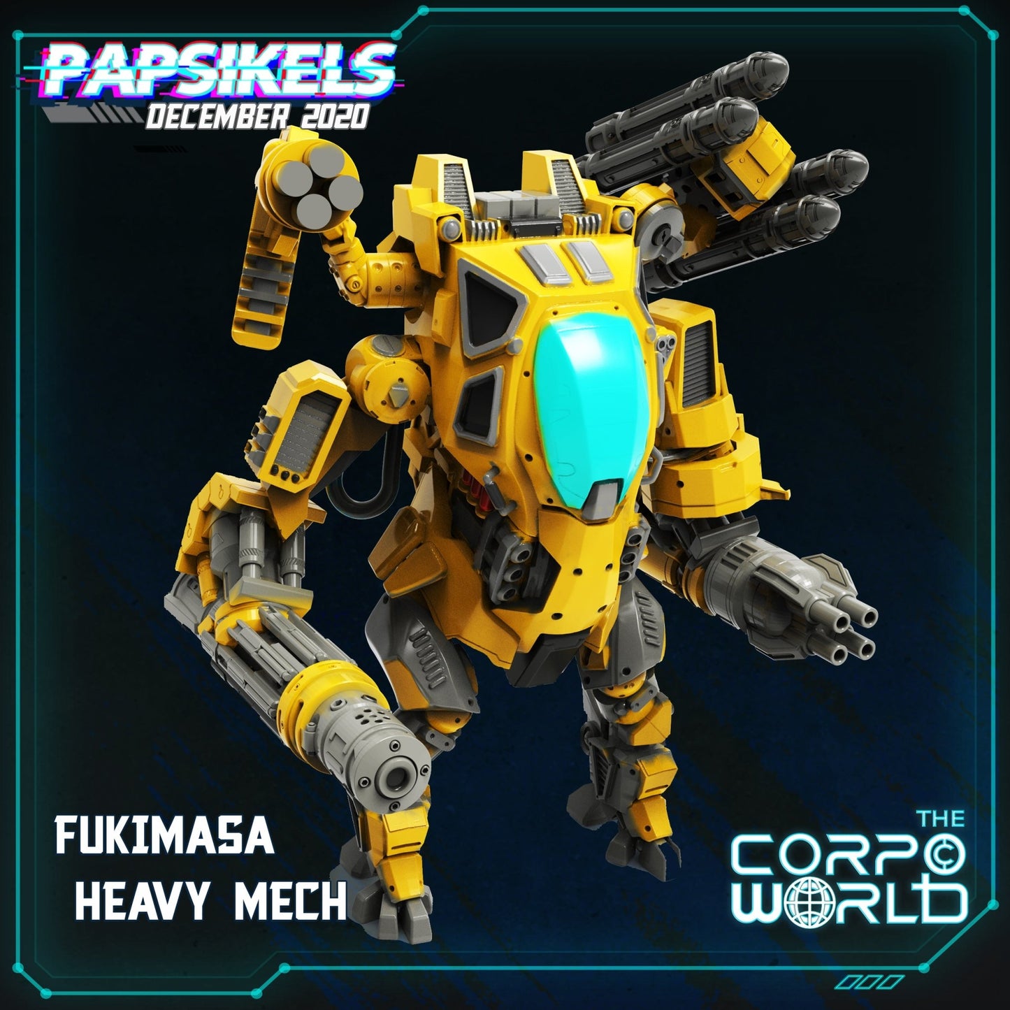 FKMSA Heavy MECH, 3d Printed Resin Miniatures - Ravenous Miniatures