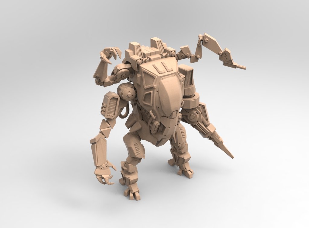 FKMSA Heavy MECH, 3d Printed Resin Miniatures - Ravenous Miniatures