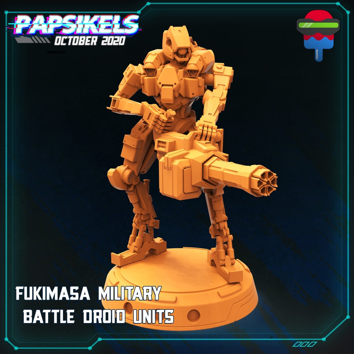 FKMSA Military Battle Droids, 3d Printed Resin Miniatures - Ravenous Miniatures