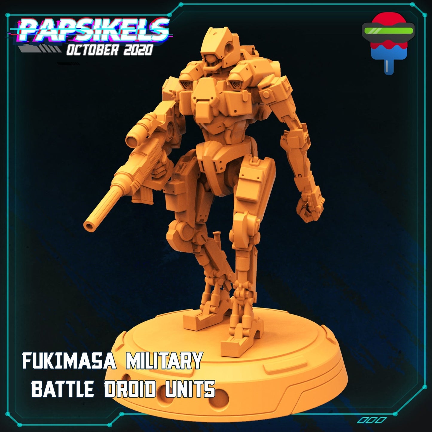 FKMSA Military Battle Droids, 3d Printed Resin Miniatures - Ravenous Miniatures
