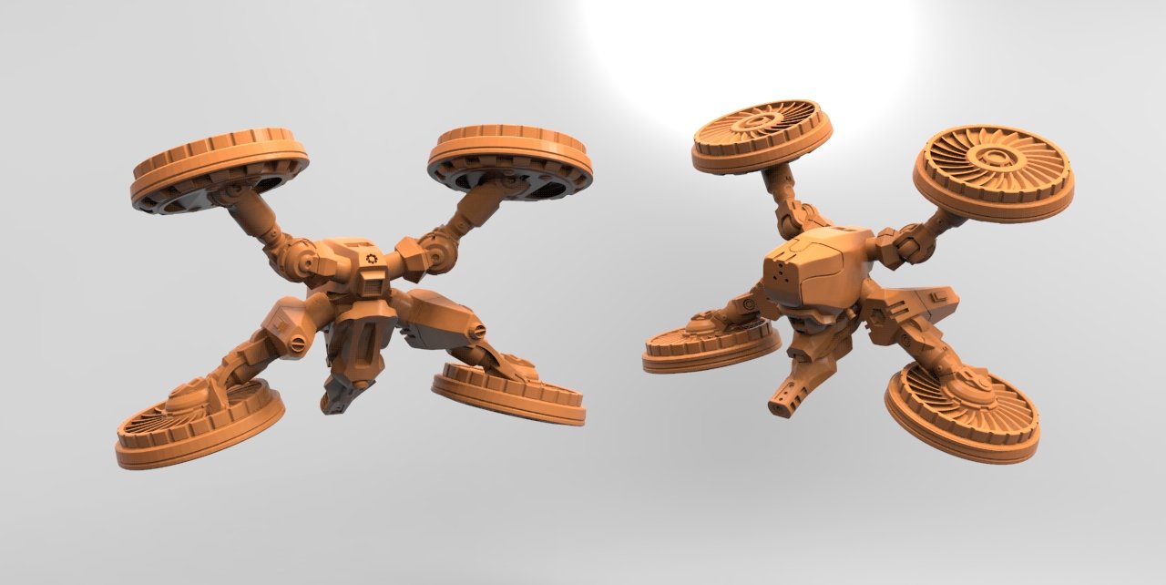FKMSA_MILITARY_DRONE, 3d Printed Resin Miniatures - Ravenous Miniatures