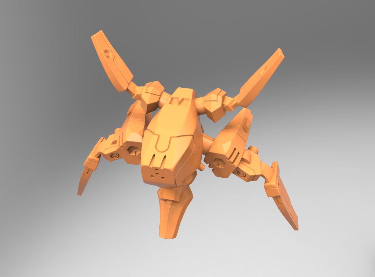 FKMSA_Space_DRONE, 3d Printed Resin Miniatures - Ravenous Miniatures