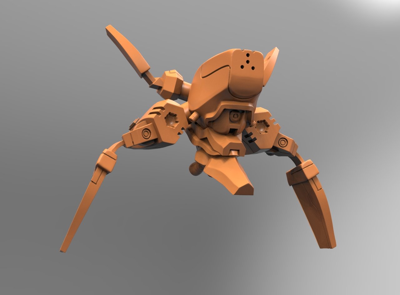 FKMSA_Space_DRONE, 3d Printed Resin Miniatures - Ravenous Miniatures