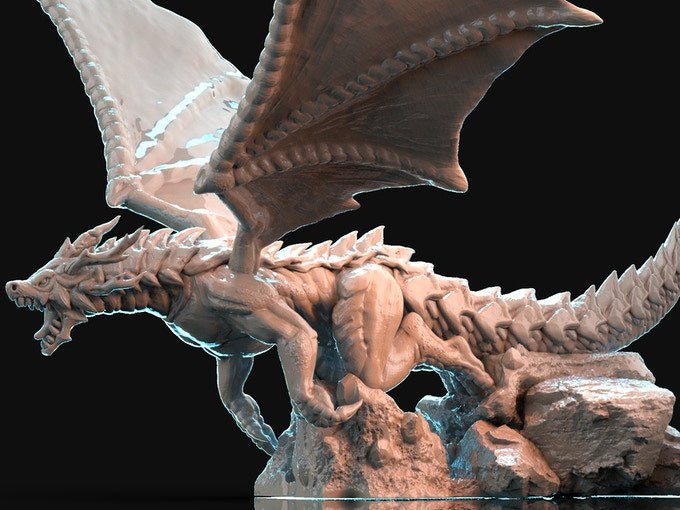flying Dragon, Resin miniatures 11:56 (28mm / 32mm) scale - Ravenous Miniatures