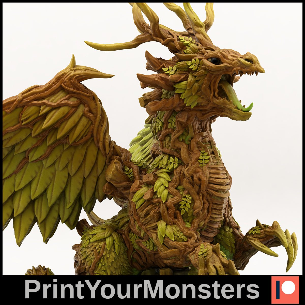 Forest Dragon (60mm), 28/32mm resin miniatures for TTRPG and wargames - Ravenous Miniatures