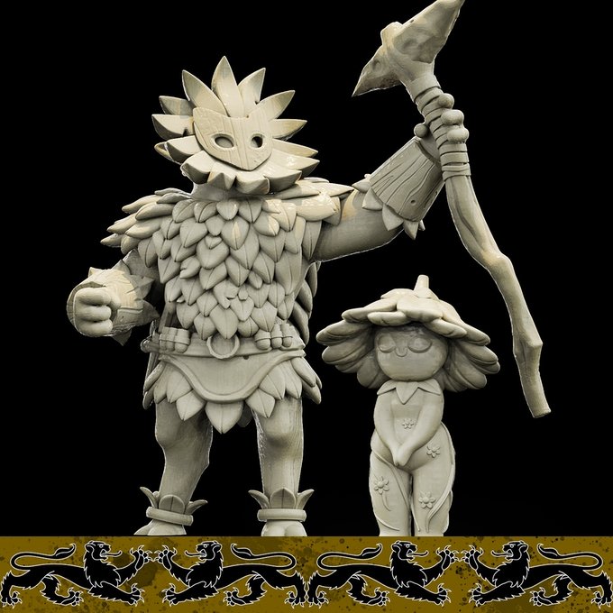 Forest Minions, Resin miniatures 11:56 (28mm / 34mm) scale - Ravenous Miniatures