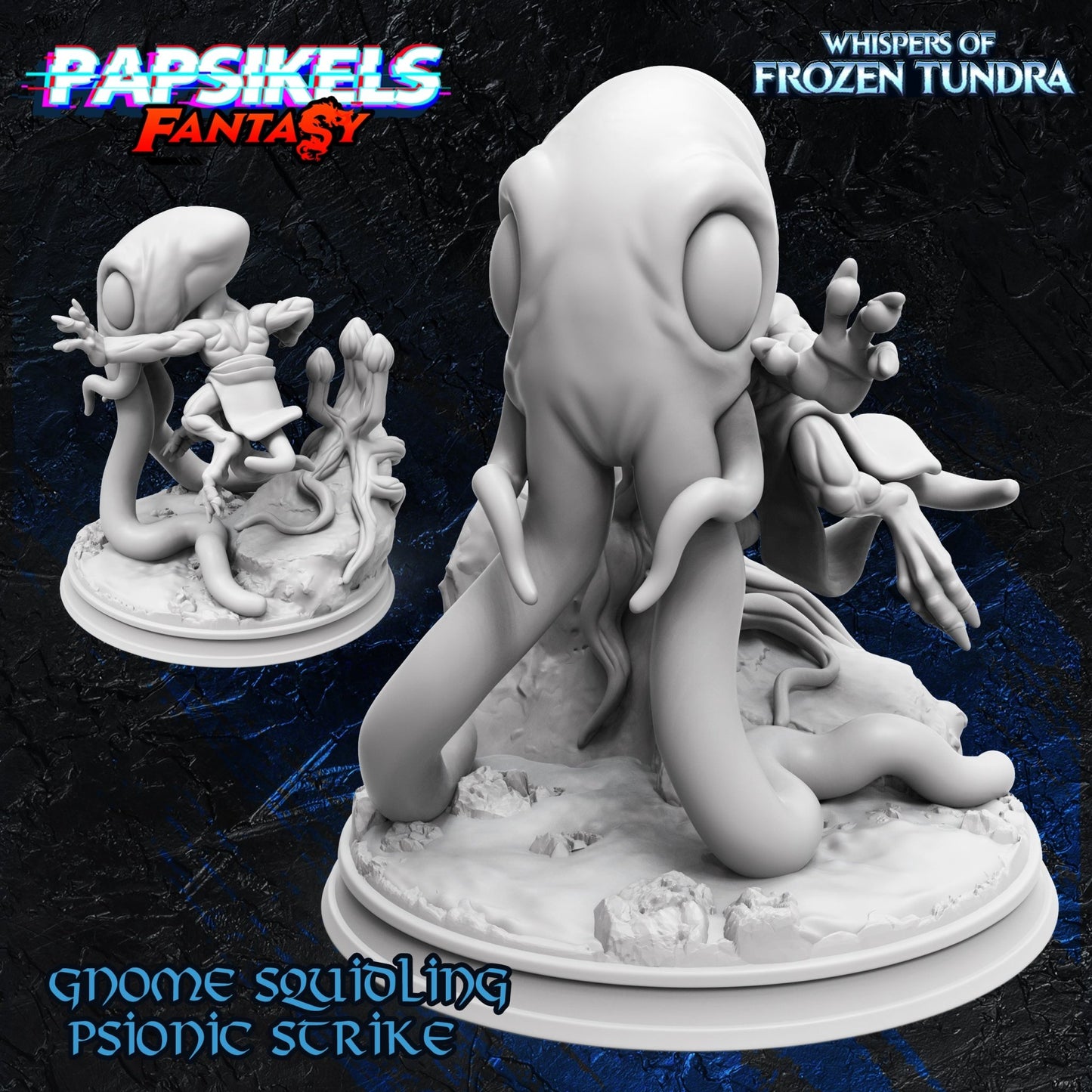 Gnome Squidlings, 3d Printed Resin Miniatures - Ravenous Miniatures