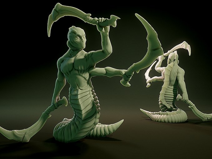 Gnor, Resin miniatures 11:56 (28mm / 34mm) scale - Ravenous Miniatures