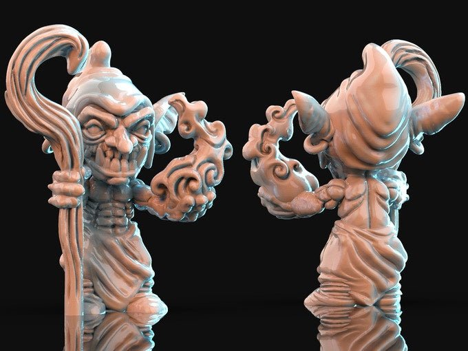 Goblins (quantity 4) , Resin miniatures 11:56 (28mm / 32mm) scale - Ravenous Miniatures