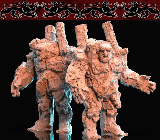 Golem , Resin miniatures 11:56 (28mm / 32mm) scale - Ravenous Miniatures