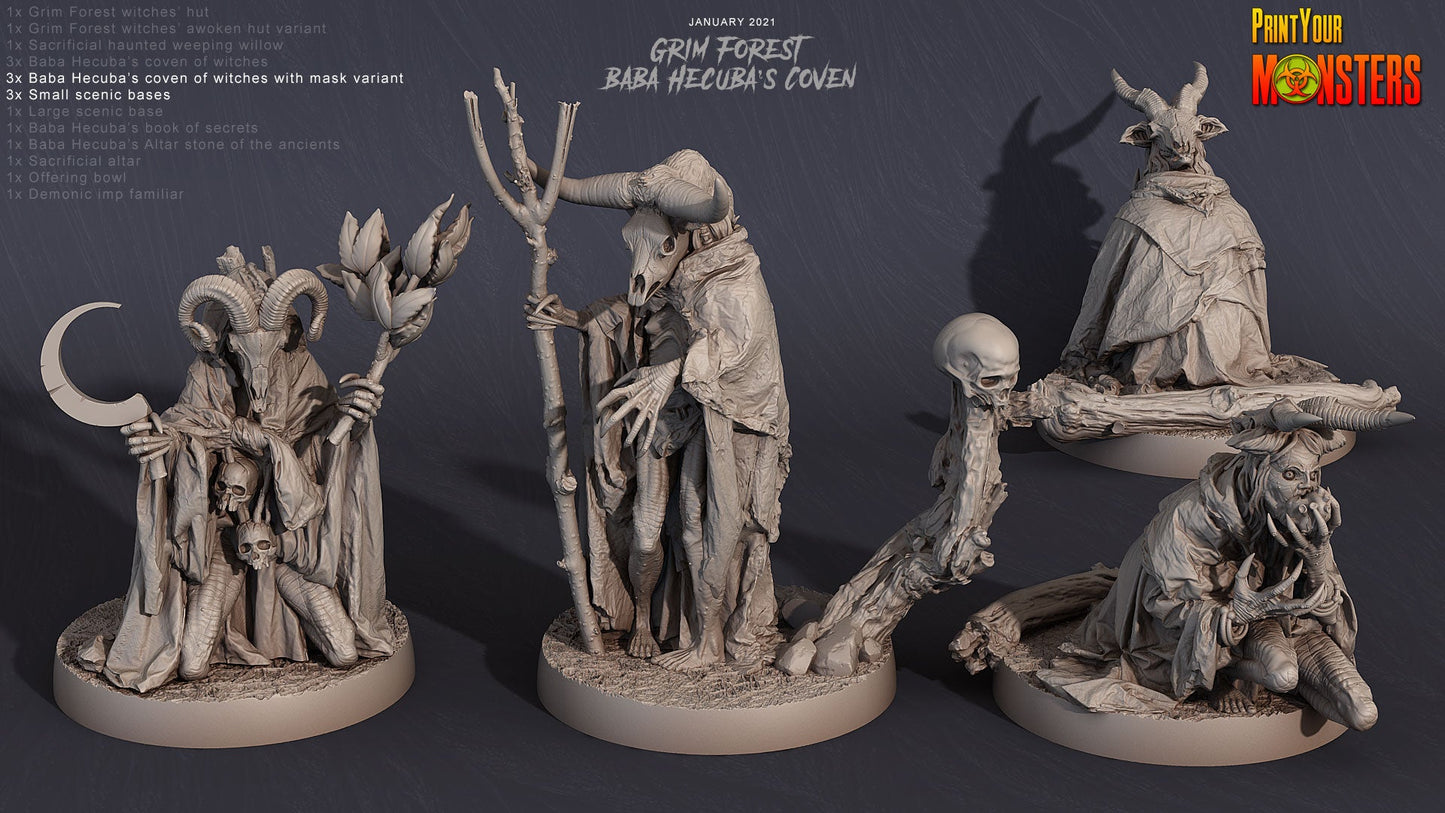 Grim forest, Resin Miniatures by Printyourmonster - Ravenous Miniatures