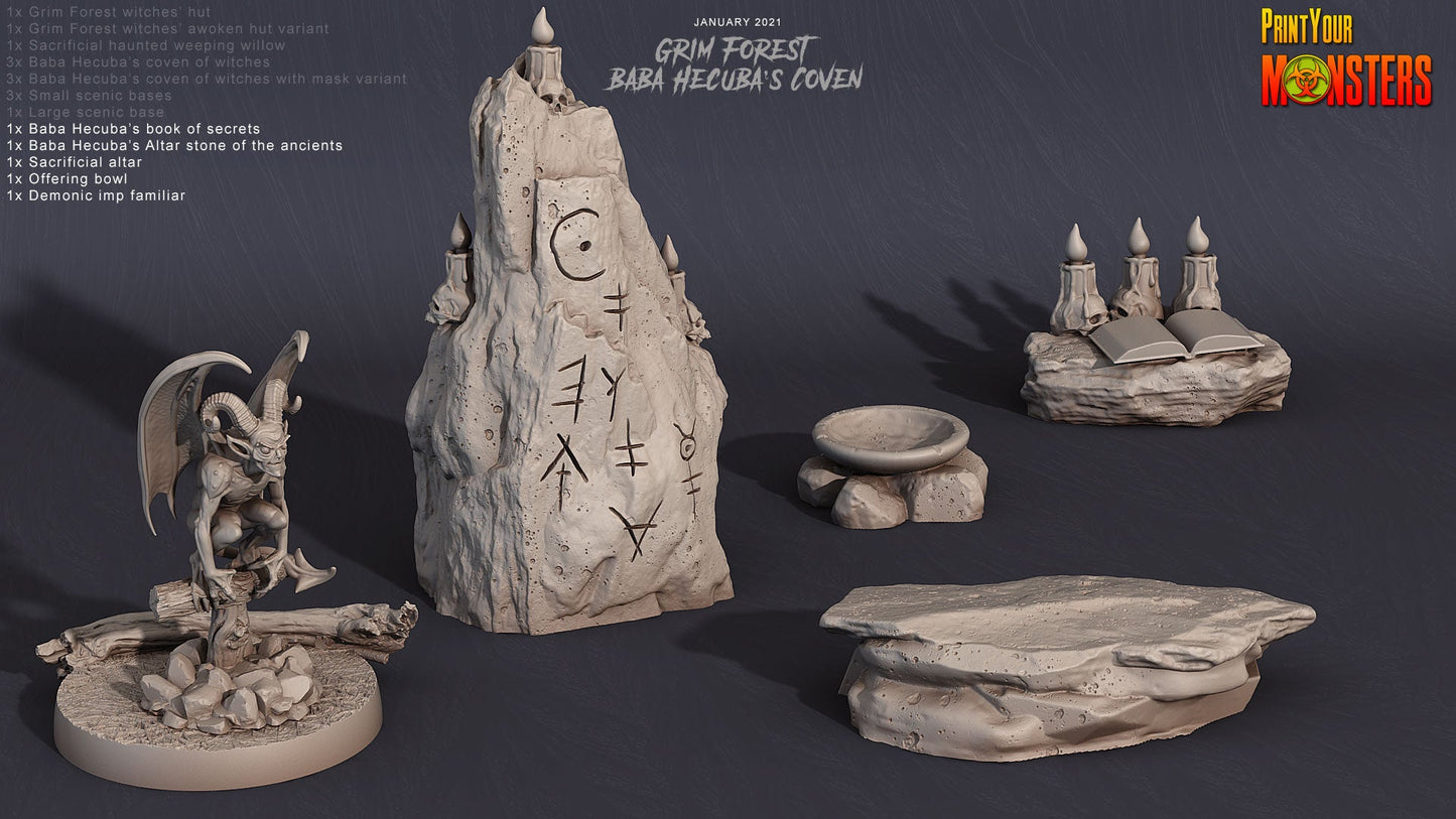 Grim forest, Resin Miniatures by Printyourmonster - Ravenous Miniatures