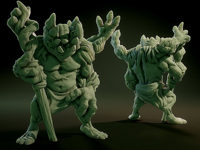 Gug, Resin miniatures 11:56 (28mm / 34mm) scale - Ravenous Miniatures