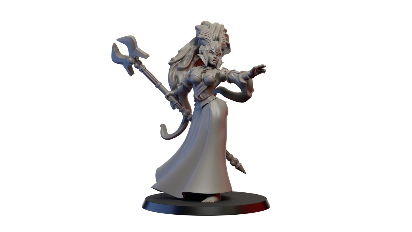 High Elf Alariella, Resin miniatures 11:56 (28mm / 32mm) scale - Ravenous Miniatures