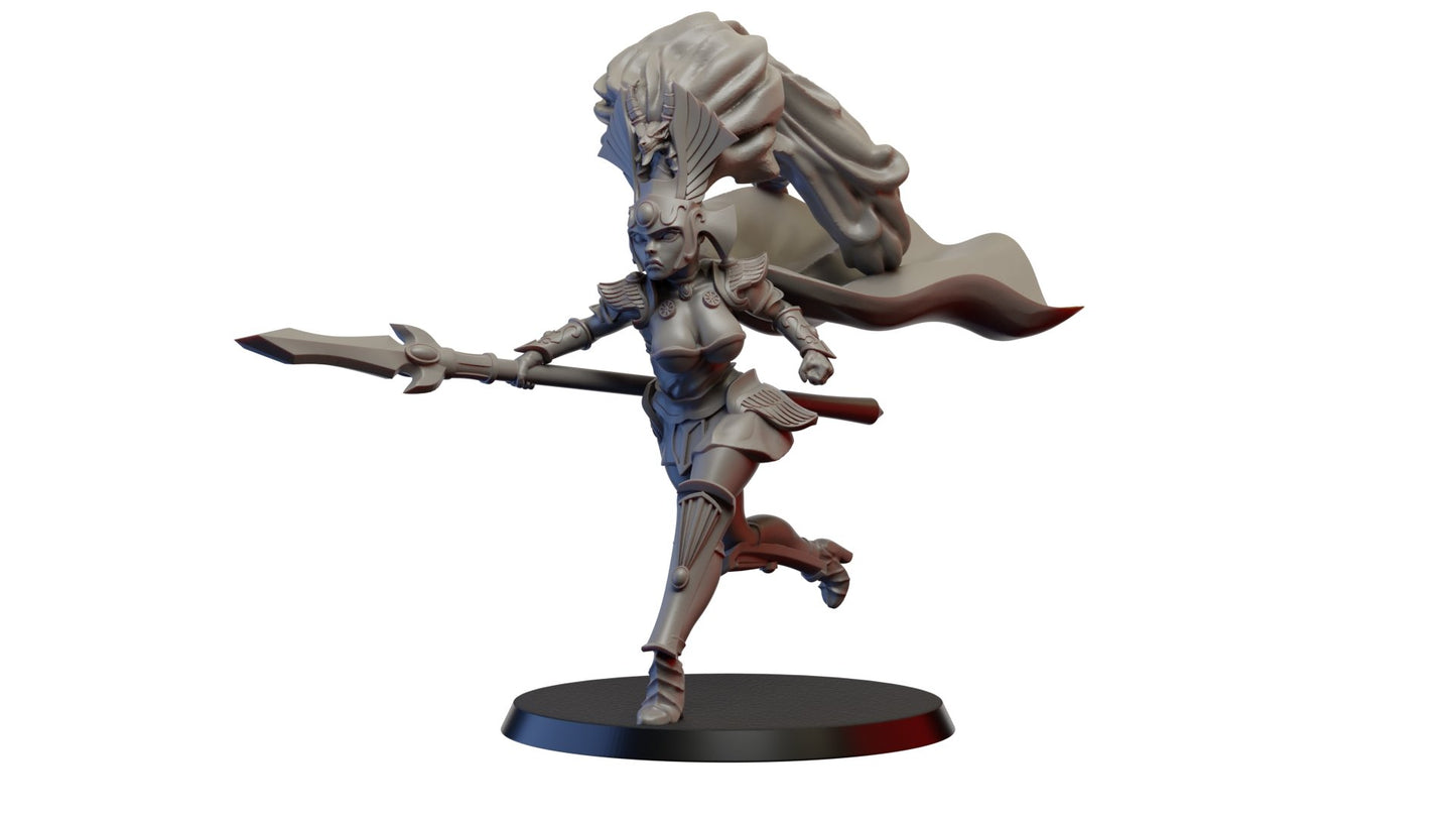 High Elf Battle Maidens, Resin miniatures 11:56 (28mm / 32mm) scale - Ravenous Miniatures