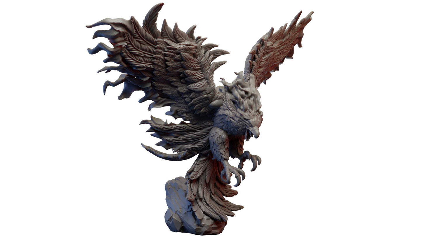 High Elf Phoenix, Resin miniatures 11:56 (28mm / 32mm) scale - Ravenous Miniatures